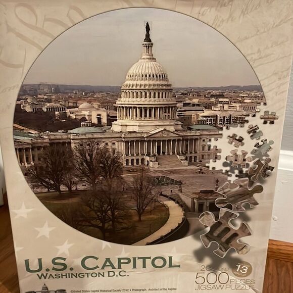 US Capitol Puzzle | 500 pieces | Round shape - Picture 2 of 6